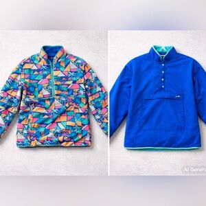 Chubbies Retro Reversible Pullover Jacket / Anorak